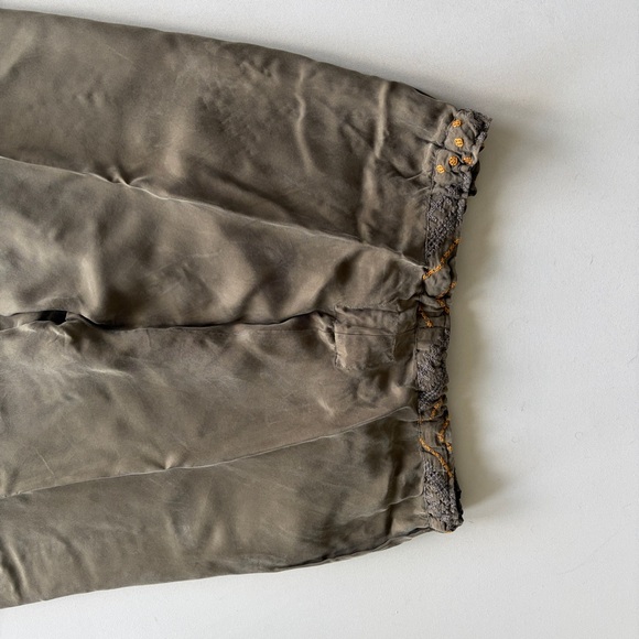 Johnny Was Olive Wide Leg Embroidered Floral Pants - Picture 8 of 15